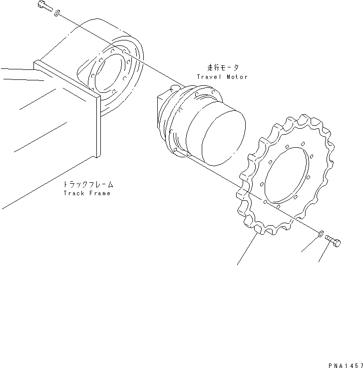 Excavators Komatsu / PC50UU-2 S/N 8001-UP(pc50uu1c) / SPROCKET (STEEL SHOE)(#8001-12771)(300080 : P1211-01A1)