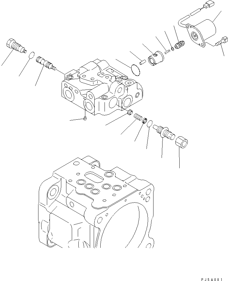 Komatsu parts book diagram for PC58UU-3 S/N 20001-UP: MAIN PUMP (4/5)