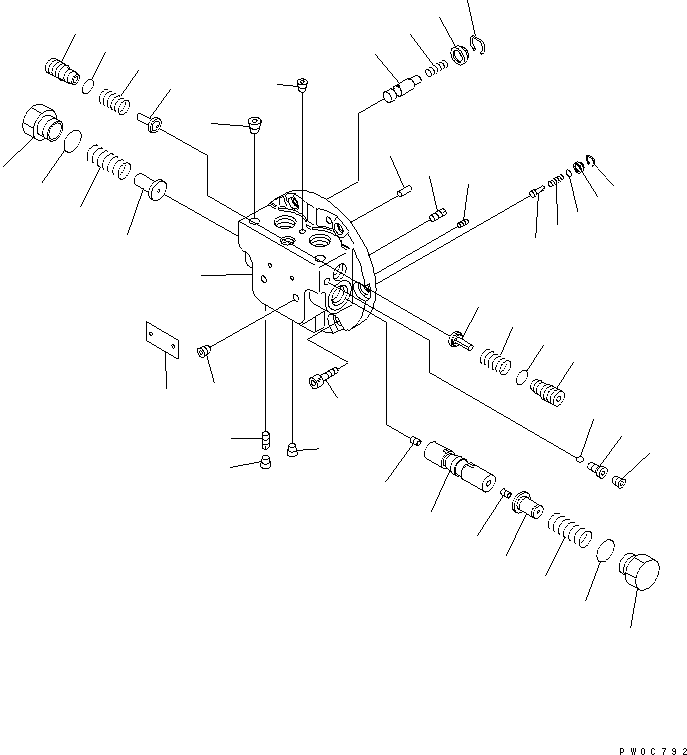 Komatsu parts book diagram for PC58UU-3 S/N 20001-UP: TRAVEL MOTOR (1/3)