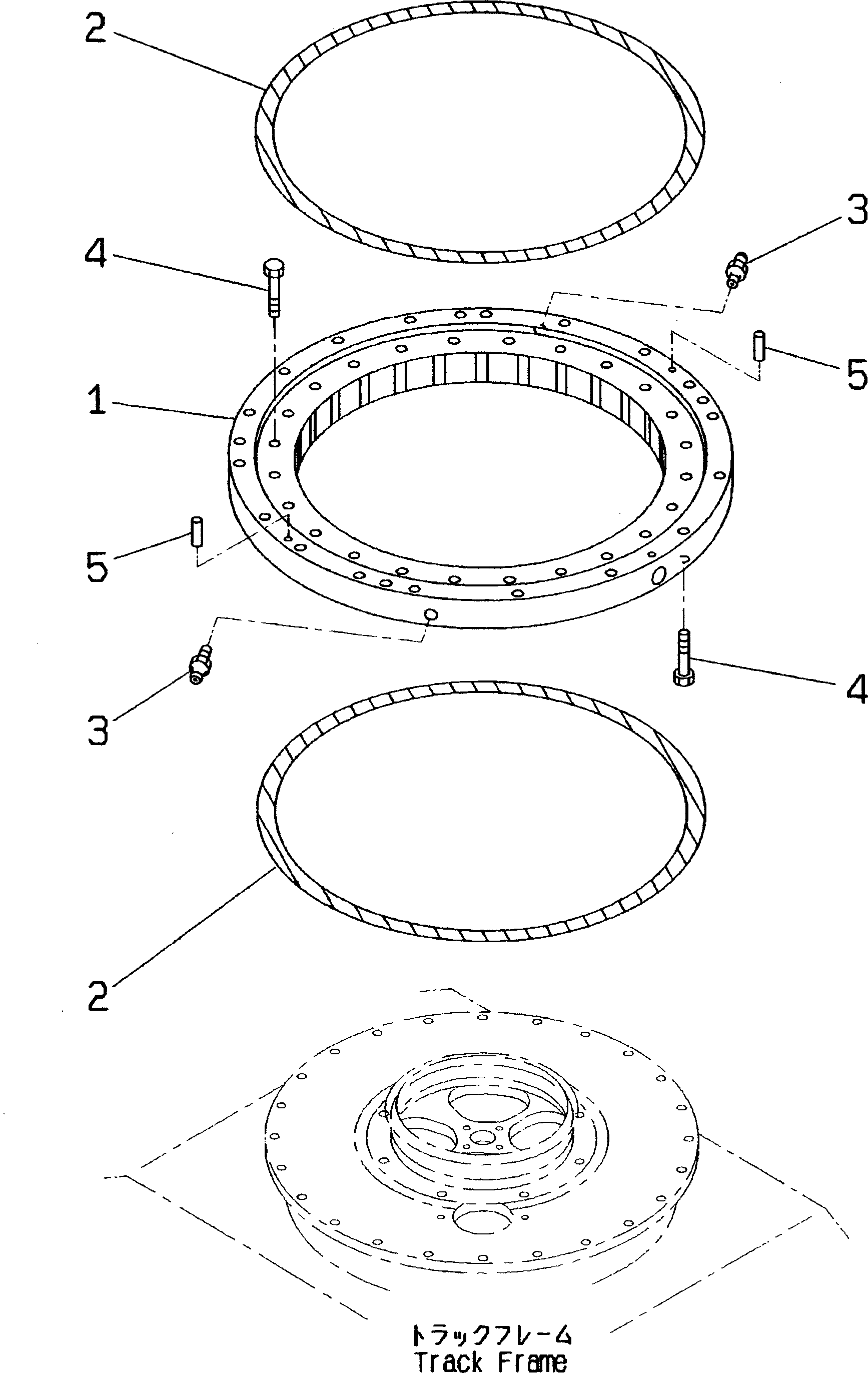 Excavators Komatsu / PC60-7 S/N 45001-UP (With Front Blade Spec.)(pc60-7-c) / SWING CIRCLE(270010 : N1110-01A0)