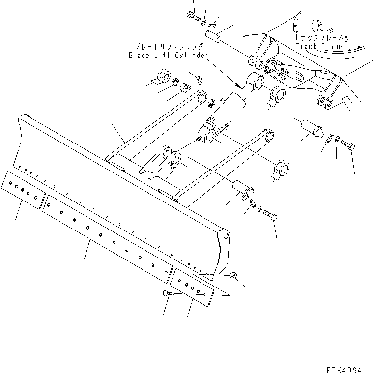 Excavators Komatsu / PC60-7 S/N 45001-UP (With Front Blade Spec.)(pc60-7-c) / BLADE (STRENGTH)(#54777-)(360380 : T1710-01A1)