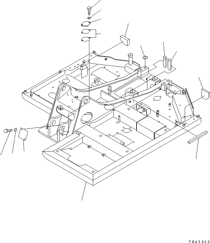 Komatsu parts book diagram for PC60-7E S/N 45001-UP: REVOLVING FRAME (FOR FULL UNDER COVER ? STRENGTH TYPE UNDER COVER OR ESTRA)(#45001-52373)