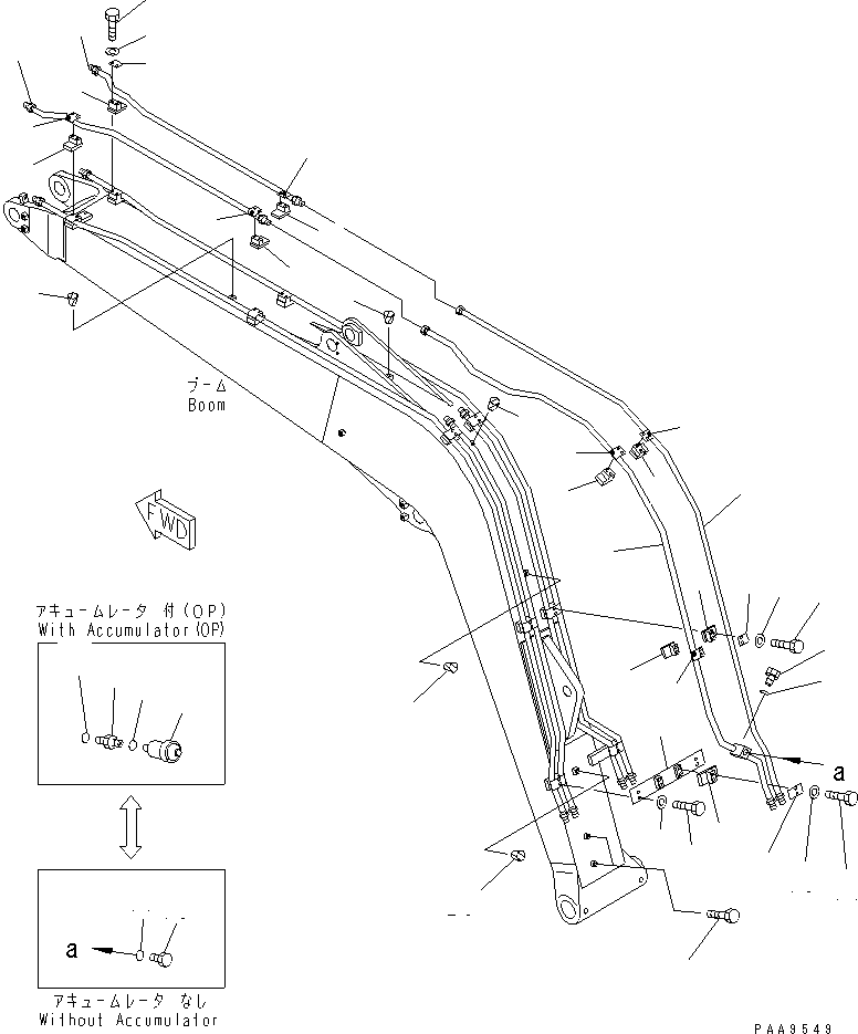 Excavators Komatsu / PC60-7E S/N 45001-UP(pc60-7er) / BOOM (FOR TELESCOPIC ARM)(360060 : T1110-02A4)