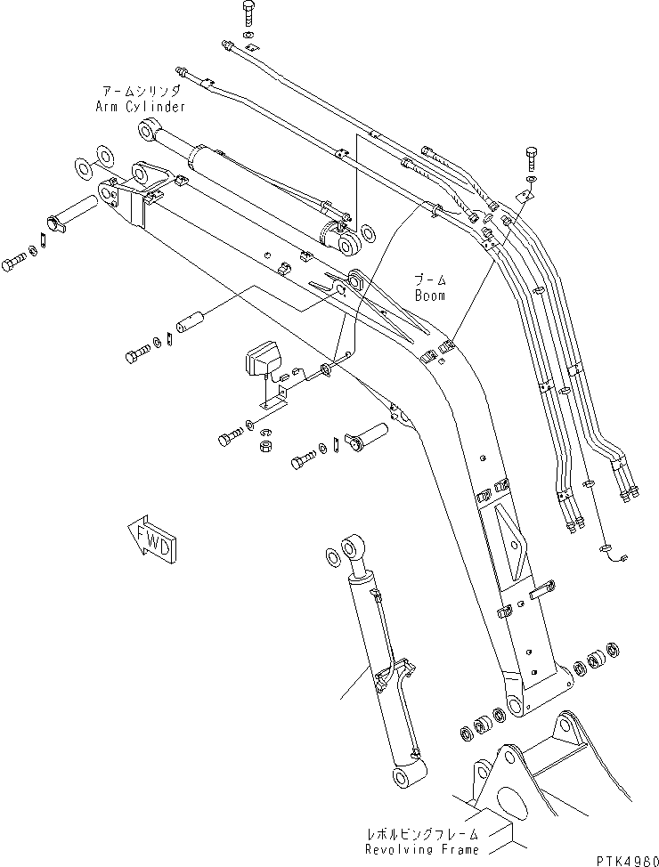 Excavators Komatsu / PC60-7E S/N 45001-UP(pc60-7er) / BOOM CYLINDER(360090 : T1120-01A0)