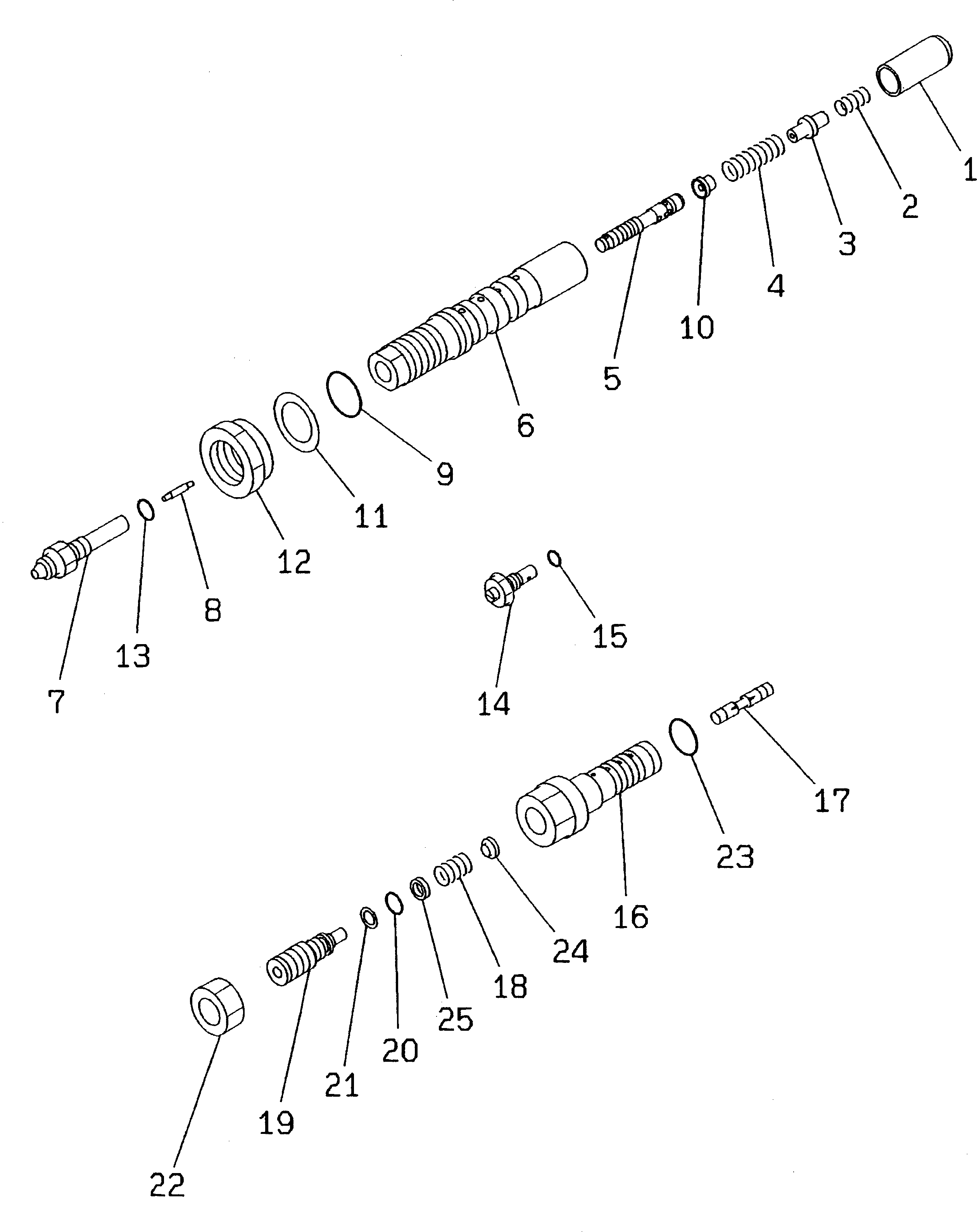 Komatsu parts book diagram for PC60-7 S/N 45001-UP: MAIN PUMP (4/5)(#45001-52373)
