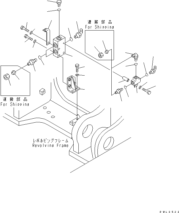 Excavators Komatsu / PC600-6KJ S/N 10001-UP(pc600-0u) / BURST VALVE (CHASSIS SIDE) (FOR BOOM CYLINDER)(150310 : H1250-04A1)