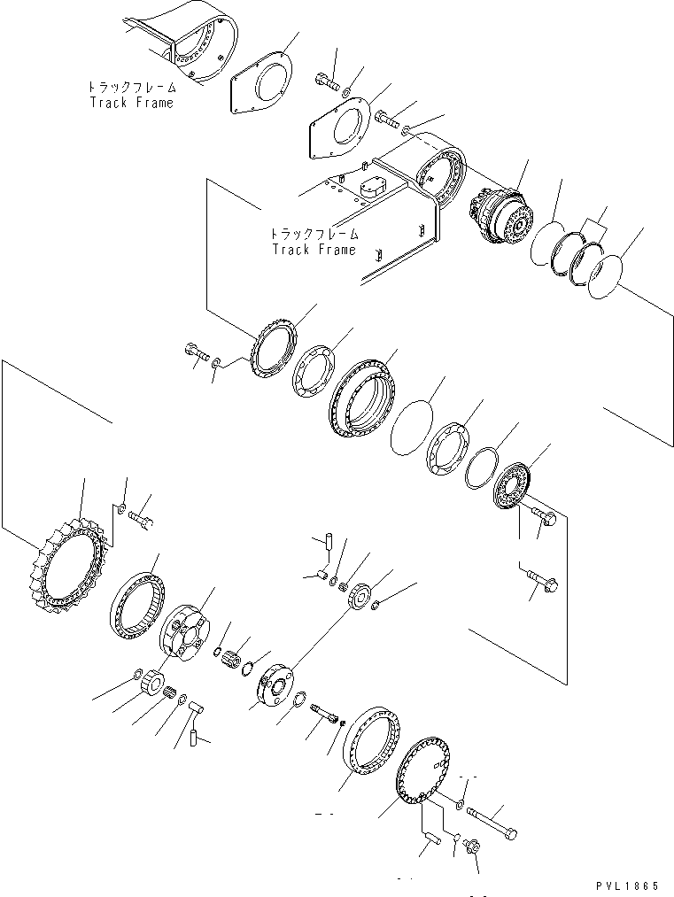 Excavators Komatsu / PC600-6KJ S/N 10001-UP(pc600-0u) / FINAL DRIVE(#10001-10103)(300030 : P1210-01A0)