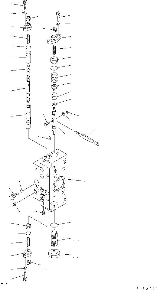 Komatsu parts book diagram for PC600-6A-KJ S/N 10001-UP: MAIN PUMP (10/14) (NO.1 PUMP)