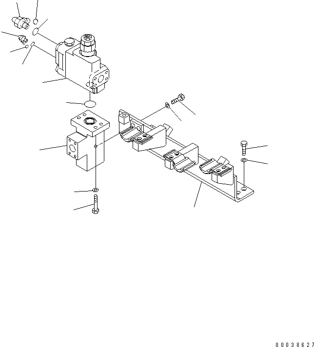 Excavators Komatsu / PC600LC-8 S/N K50001-UP(pc600l4u) / DRIFT PREVENT LINES (BOOM)(005027 : H1240-02A0)