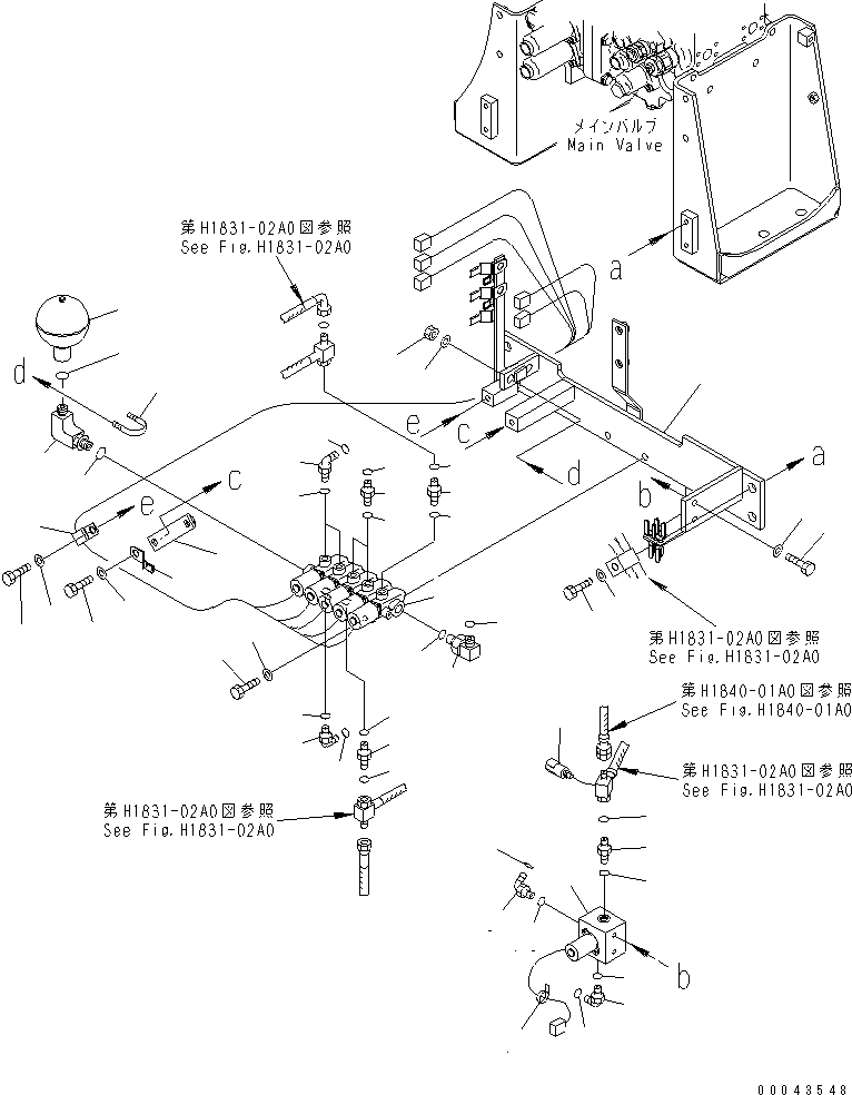 Excavators Komatsu / PC600LC-8 S/N K50001-UP(pc600l4u) / SOLENOID VALVE (SOLENOID AND EPC VALVE)(005038 : H1831-01A0)