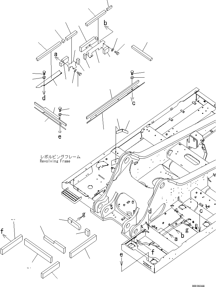 Excavators Komatsu / PC600LC-8K 19M SUPER LONG FRONT S/N K(pc600sl3) / REVOLVING FRAME (DECK SHEET AND FLOOR SHEET)(180210 : 180210)