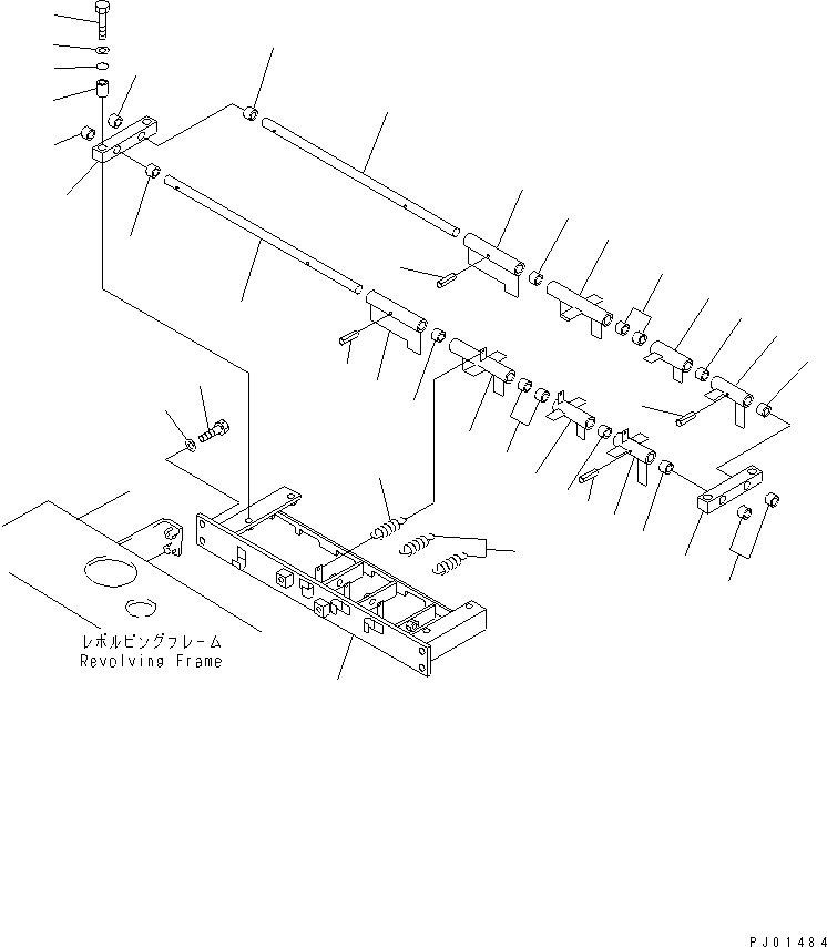Excavators Komatsu / PC60L-5 S/N 7501-UP(pc60l-5c) / SPECIAL WORK EQUIPMENT CONTROL LINKAGE (3/3)(120210 : 4228)