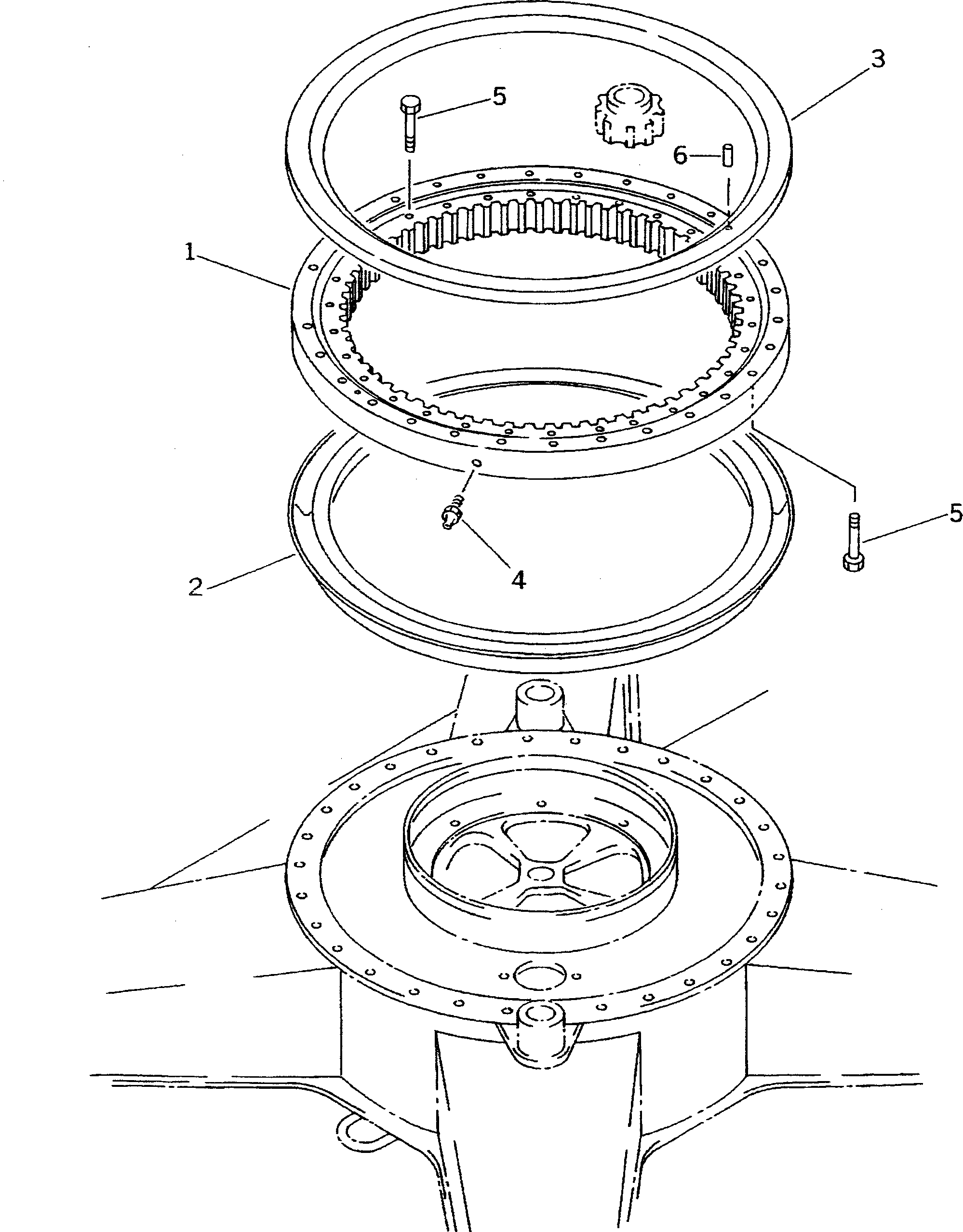 Excavators Komatsu / PC60L-5 S/N 7501-UP(pc60l-5r) / SWING CIRCLE(060010 : 2001)