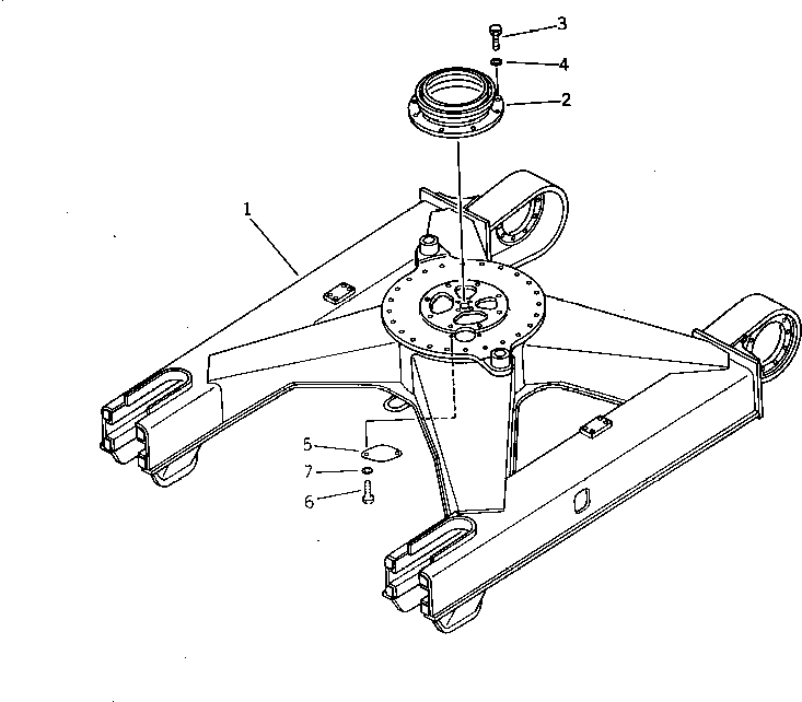 Excavators Komatsu / PC60L-5 S/N 7501-UP(pc60l-5r) / TRACK FRAME(090020 : 3003)