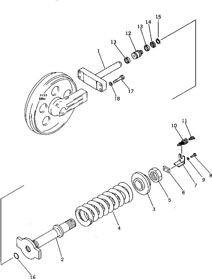 Excavators Komatsu / PC60L-5 S/N 7501-UP(pc60l-5r) / RECOIL SPRING(090030 : 3011)