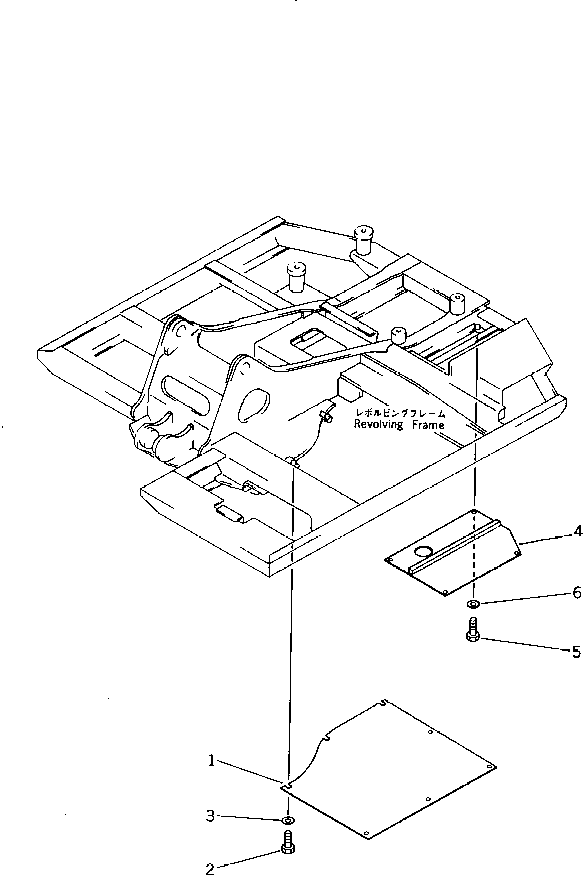 Excavators Komatsu / PC60L-5 S/N 7501-UP(pc60l-5r) / MACHINERY COMPARTMENT (3/3) (PC60L)(150040 : 5105)