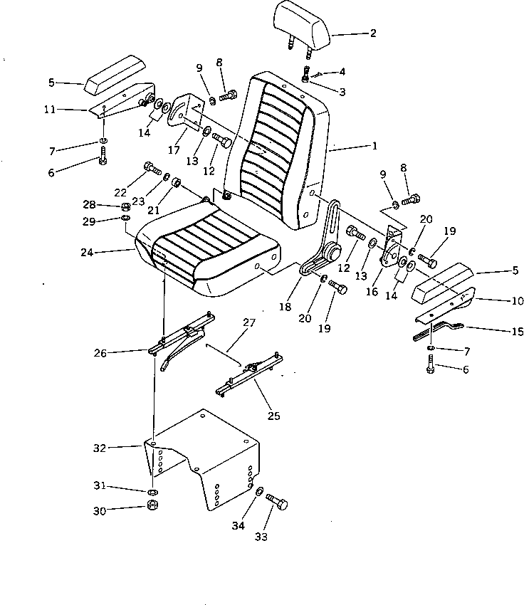 Excavators Komatsu / PC60L-5 S/N 7501-UP(pc60l-5r) / OPERATOR