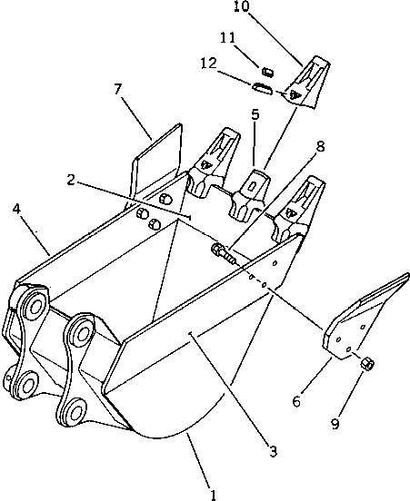 Excavators Komatsu / PC60L-5 S/N 7501-UP(pc60l-5r) / BUCKET ? 0.18M3 WIDTH 550MM(210120 : 7115)