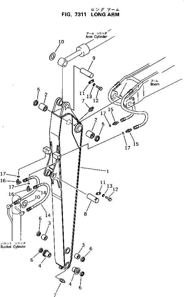 Excavators Komatsu / PC60L-5 S/N 7501-UP(pc60l-5r) / LONG ARM(210160 : 7311)