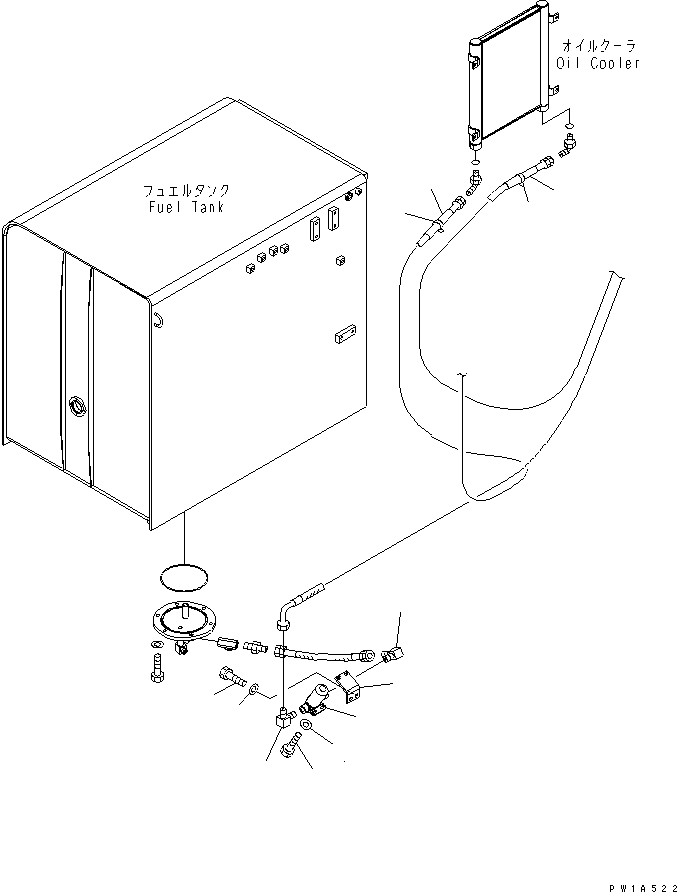 Komatsu parts book diagram for PC650-6A S/N 30001-UP: FUEL LINE (2/2)(#31001-)