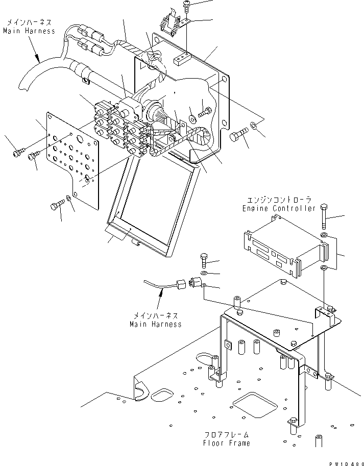Komatsu parts book diagram for PC650-6A S/N 30001-UP: WIRING (CIRCUIT BREAKER)(#31001-)