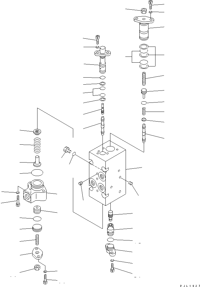 Komatsu parts book diagram for PC650-6A S/N 30001-UP: MAIN PUMP (8/14) (NO.1 PUMP)