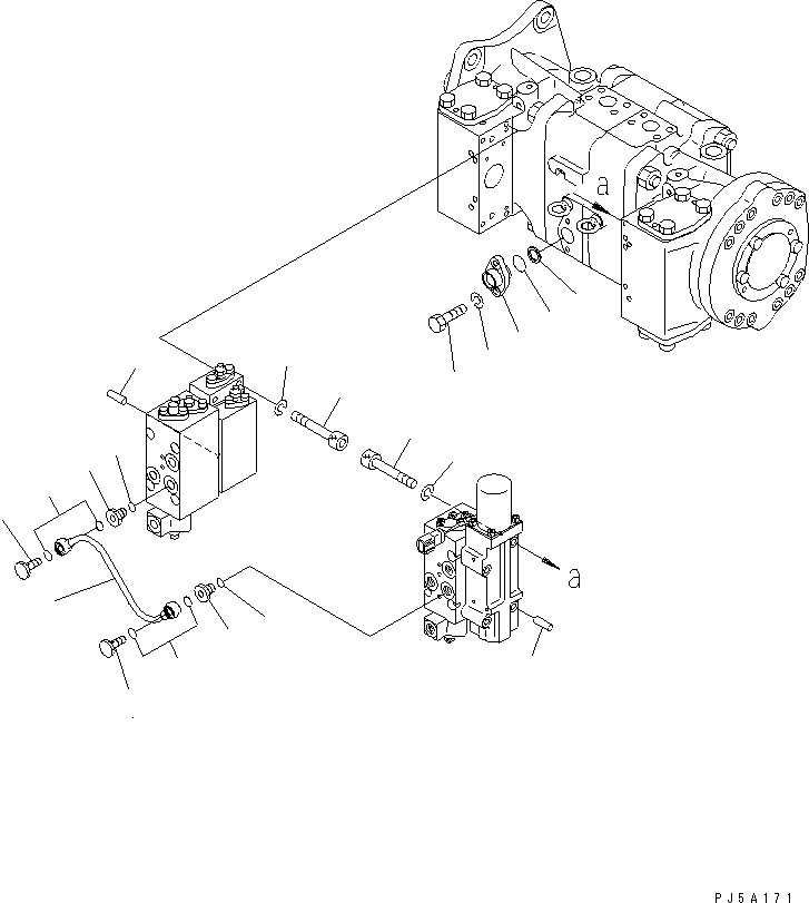Komatsu parts book diagram for PC650-6A S/N 30001-UP: MAIN PUMP (14/14) (NO.1 PUMP)