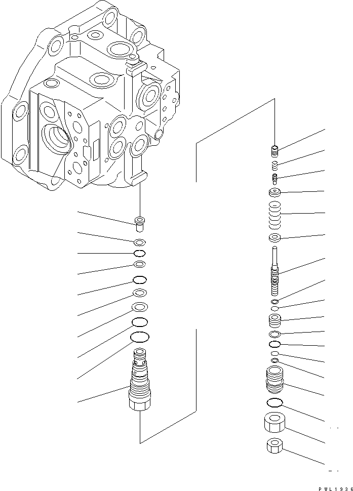 Komatsu parts book diagram for PC650-6A S/N 30001-UP: TRAVEL MOTOR (3/3)