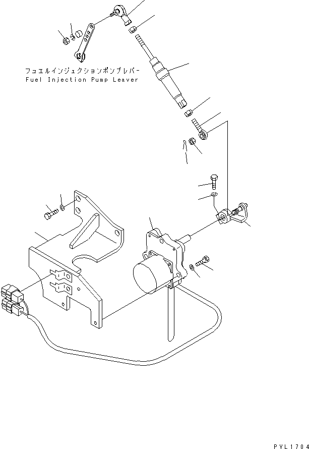 Komatsu parts book diagram for PC650-6 S/N 30001-UP: FUEL CONTROL(#30001-30999)