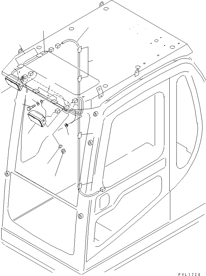 Komatsu parts book diagram for PC650-6 S/N 30001-UP: ADDITIONAL WORK LAMP (WITH FOG)(#30001-30999)