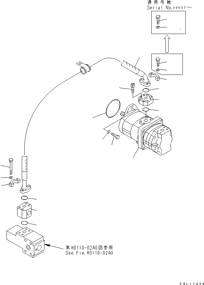 Komatsu parts book diagram for PC650-6 S/N 30001-UP: GEAR PUMP (BY-PASS)(#30001-30999)