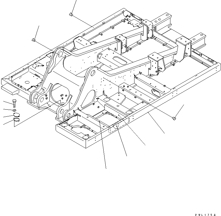 Komatsu parts book diagram for PC650-6 S/N 30001-UP: REVOLVING FRAME(#30001-30034)