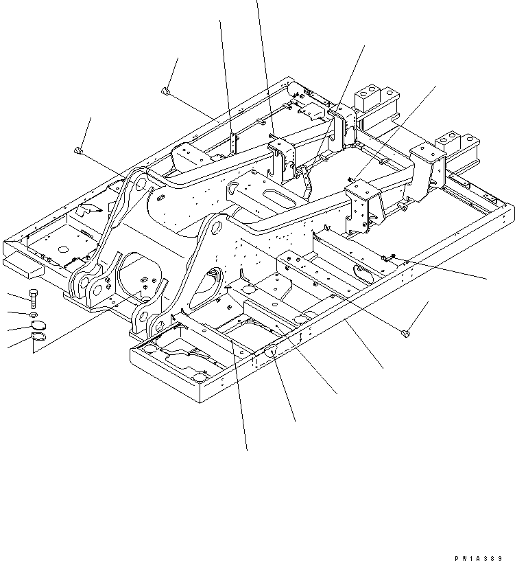 Komatsu parts book diagram for PC650-6 S/N 30001-UP: REVOLVING FRAME (1 ACTUATOR)(#30035-)