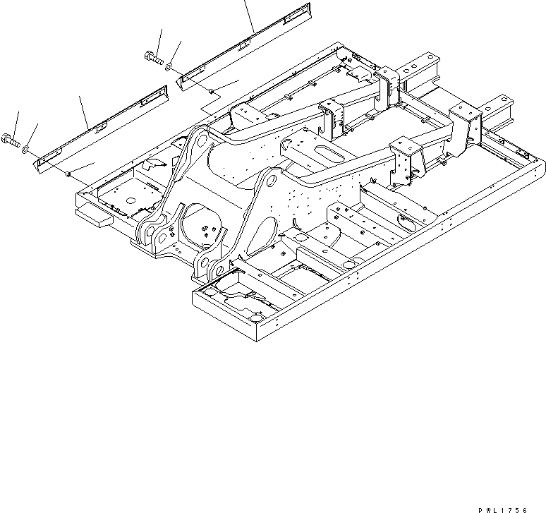 Komatsu parts book diagram for PC650-6 S/N 30001-UP: REVOLVING FRAME BUMPER(#30001-31010)