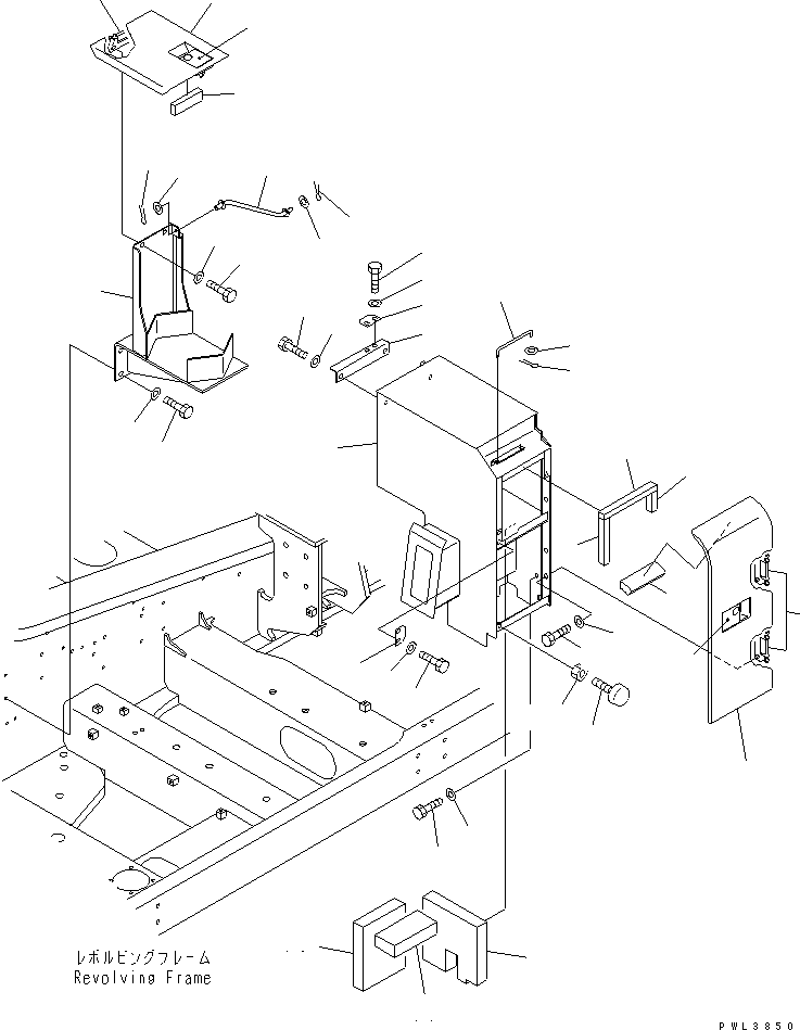 Komatsu parts book diagram for PC650-6 S/N 30001-UP: PARTITION (MACHINE CAB) (DOOR)(#30014-30999)