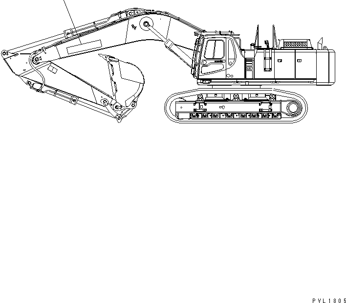 Komatsu parts book diagram for PC650-6 S/N 30001-UP: BOOM MARK PLATE (FOR JAPANESE)