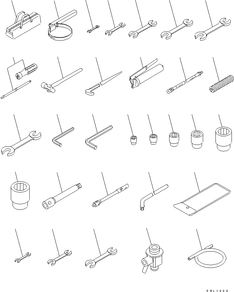 Komatsu parts book diagram for PC650-6 S/N 30001-UP: TOOL(#30001-30999)