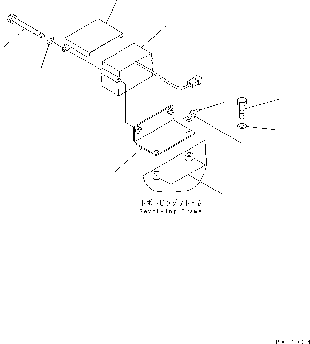 Komatsu parts book diagram for PC650LC-7-M1 S/N 40001-UP: TRAVEL ALARM