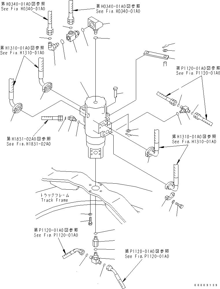Komatsu parts book diagram for PC650LC-7-M1 S/N 40001-UP: SWIVEL JOINT