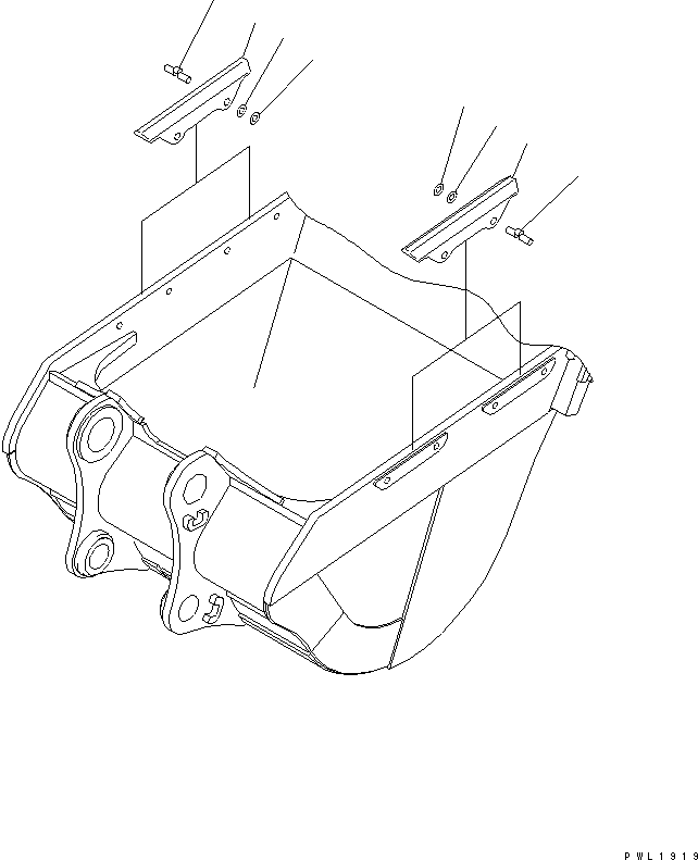 Komatsu parts book diagram for PC650LC-7-M1 S/N 40001-UP: SIDE CUTTER (FOR HEAVY DUTY BUCKET)