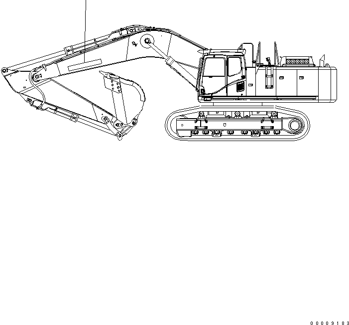 Komatsu parts book diagram for PC650LC-7-M1 S/N 40001-UP: BOOM MARK PLATE (JAPANESE)