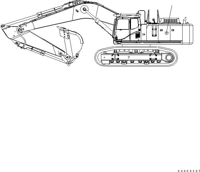 Komatsu parts book diagram for PC650LC-7-M1 S/N 40001-UP: PLATE (BY-PASS LINE) (FOR JAPAN)
