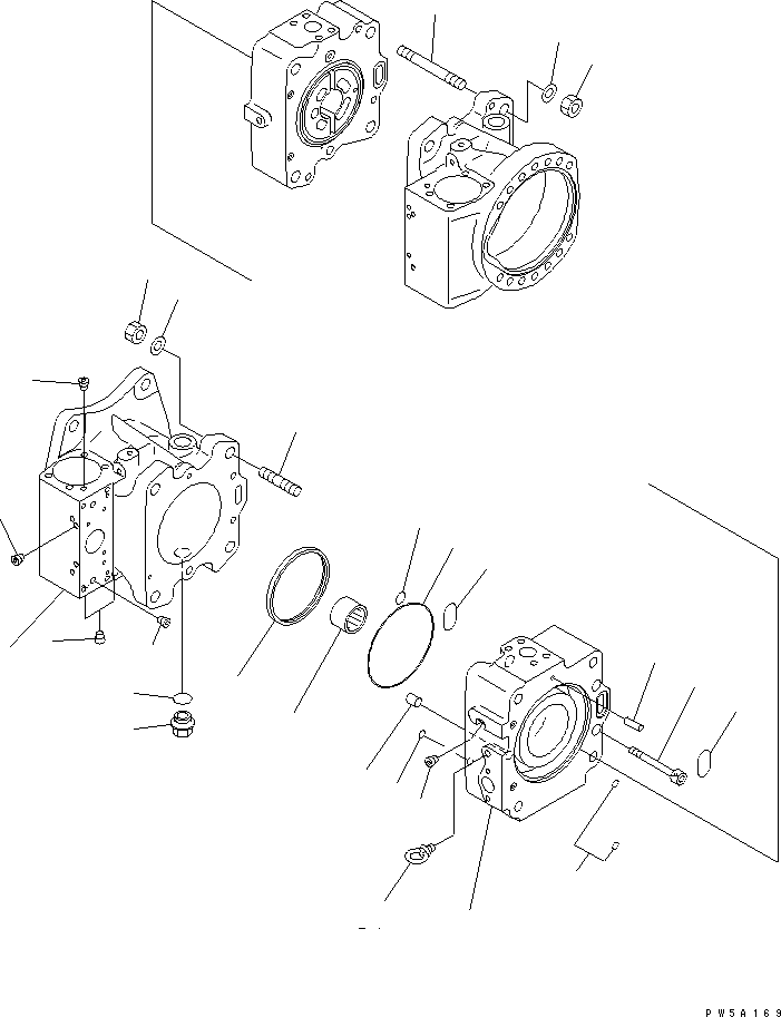 Komatsu parts book diagram for PC650LC-7-M1 S/N 40001-UP: MAIN PUMP (1/14) (NO.1 PUMP)