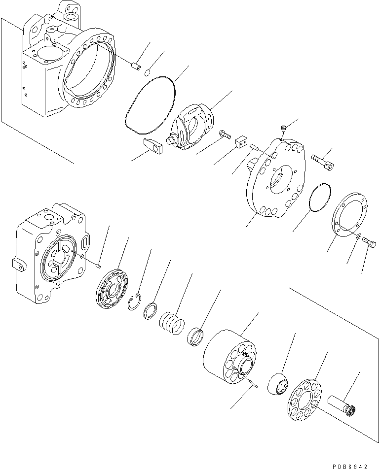 Komatsu parts book diagram for PC650LC-7-M1 S/N 40001-UP: MAIN PUMP (5/14) (NO.1 PUMP)