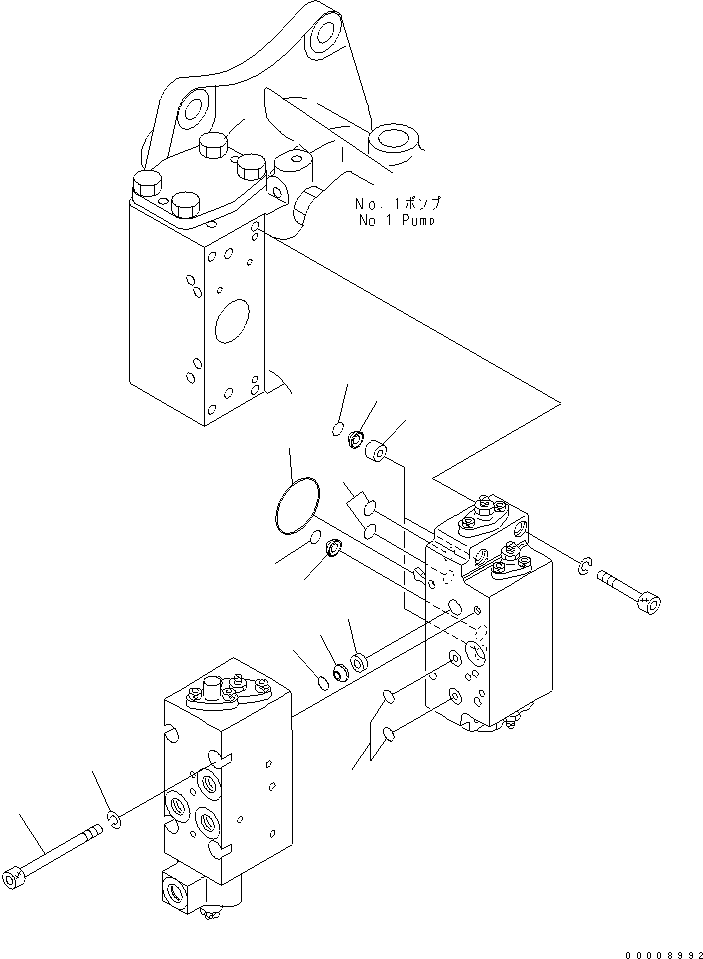 Komatsu parts book diagram for PC650LC-7-M1 S/N 40001-UP: MAIN PUMP (9/14) (NO.1 PUMP)