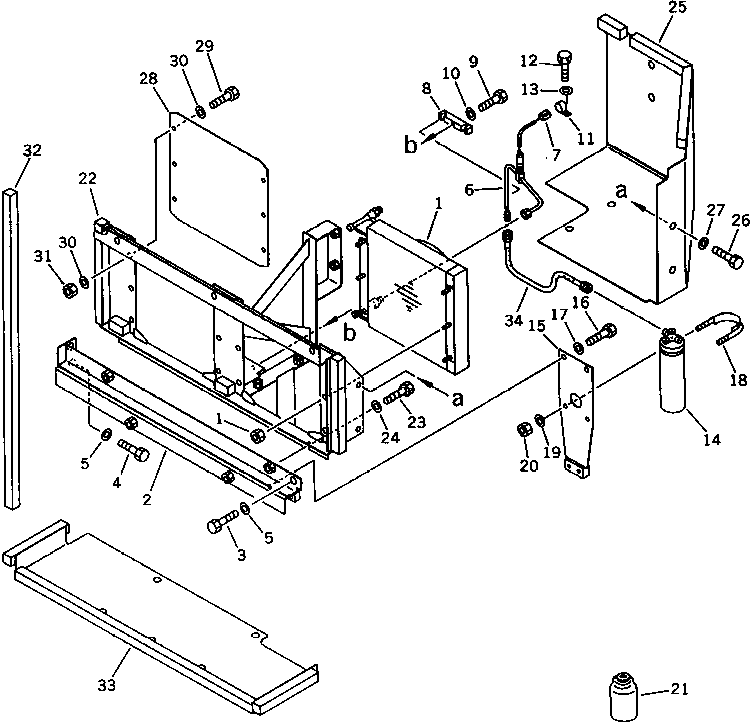 Komatsu parts book diagram for PC650SE-3 S/N 10501-UP: AIR CONDITIONER AND PIPING (3/5)(#10845-)