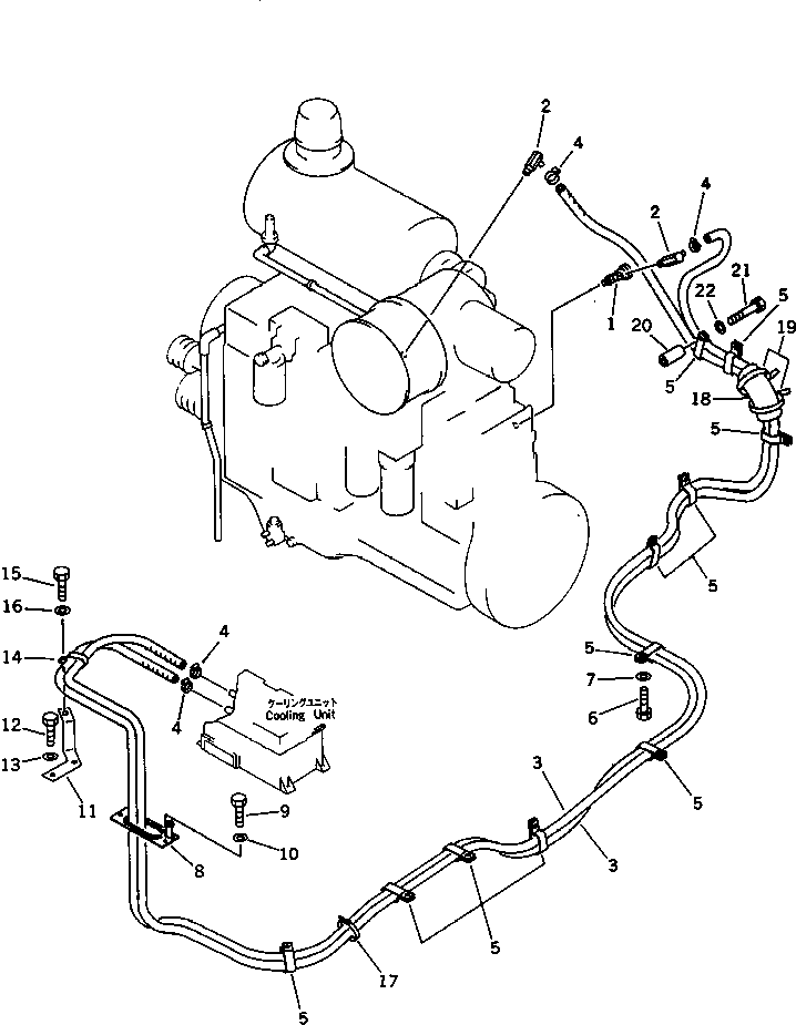 Komatsu parts book diagram for PC650SE-3 S/N 10501-UP: AIR CONDITIONER AND PIPING (5/5)(#10802-)