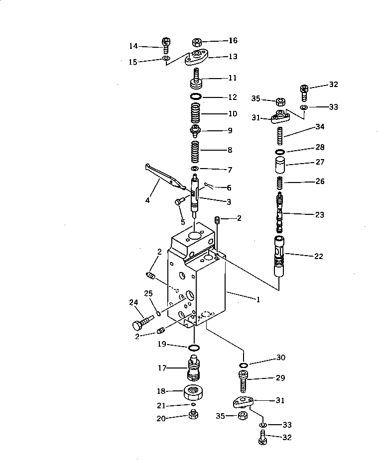 Komatsu parts book diagram for PC650SE-3 S/N 10501-UP: HYDRAULIC PUMP ? SWING (SERVO VALVE) (6/7)