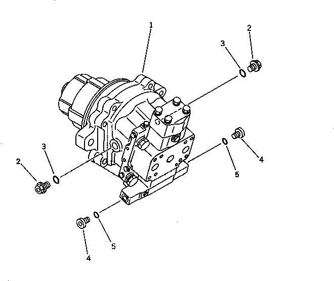 Komatsu parts book diagram for PC650SE-3 S/N 10501-UP: TRAVEL MOTOR (1/3) (FOR JAPAN)(#10501-10660)