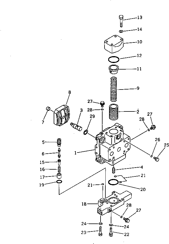 Komatsu parts book diagram for PC650SE-3 S/N 10501-UP: TRAVEL MOTOR (3/3) (FOR JAPAN)(#10501-10660)